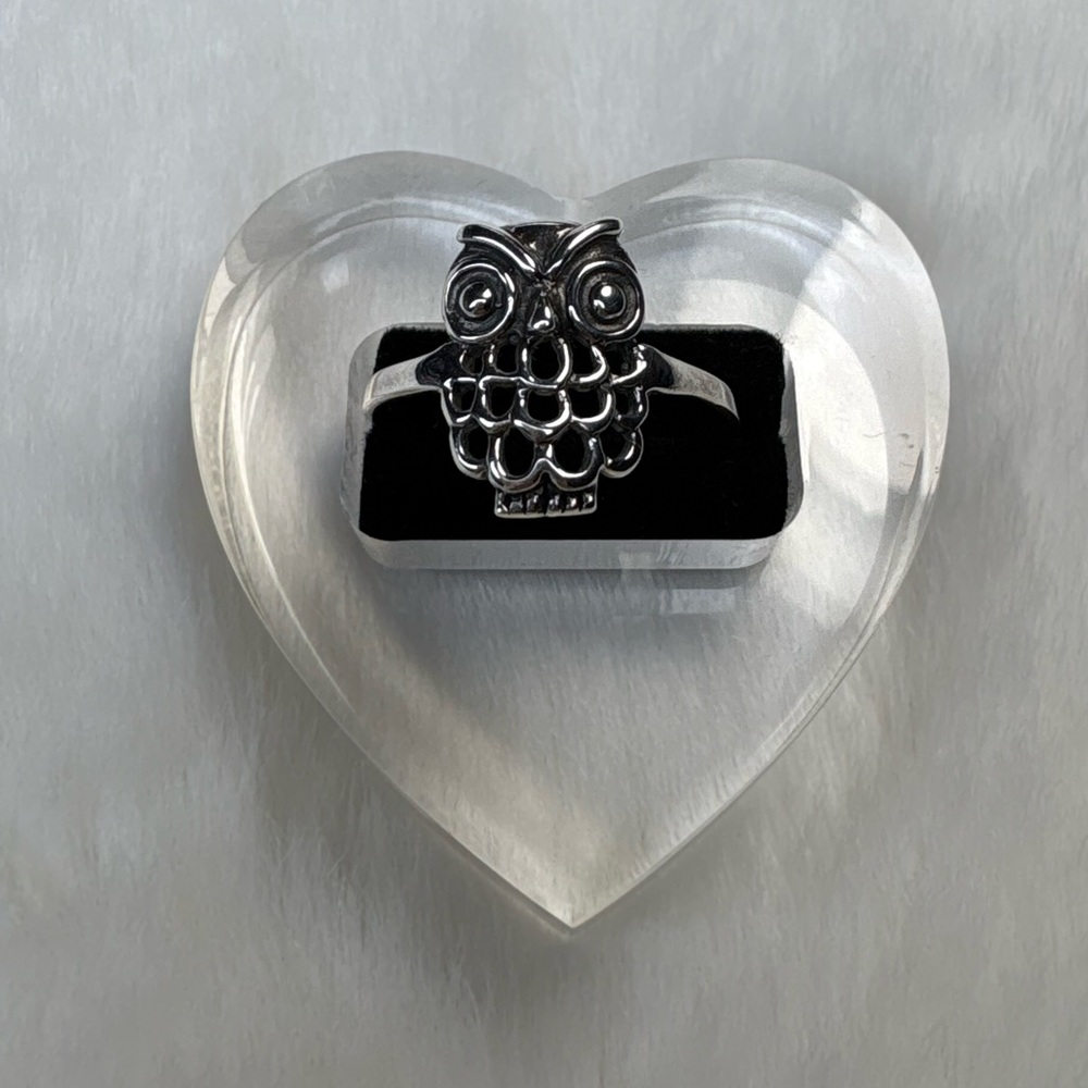 925 Sterling Silver Owl Ring